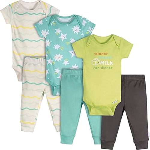 Onesies Brand Unisex Baby 3 Outfit Bundle Mix Match Newborn to 12m Pants Set