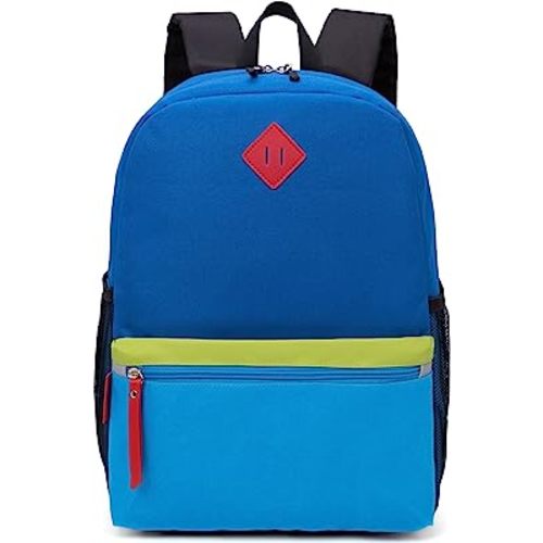 HawLander Little Kids Backpack for Boys Toddler School Bag Fits 3 to 6 years old, 15 inch, Blue