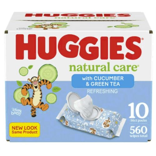Huggies Natural Care Refreshing Baby Wipes; Cucumber Scent; 560 Count