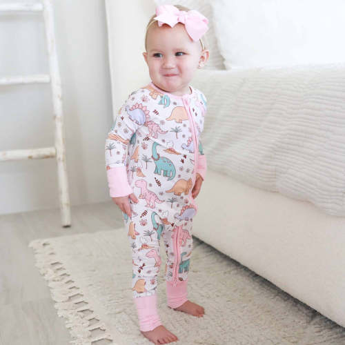 Dolly's Dinos Convertible Zip Romper