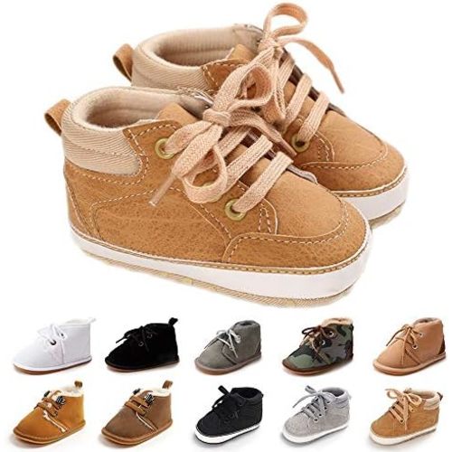 Baby Boys Girls Booties Fleece Anti-Slip Soft Sole Boots Toddler First Walker Warm Shoes
