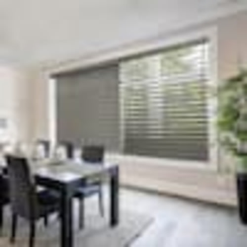 Home Decorators Collection Driftwood Gray Cordless Premium Faux Wood blinds with 2.5 in Slats - 71.5 in W x 64 in L (Actual Size 71 in W x 64 in L) 10793478382071