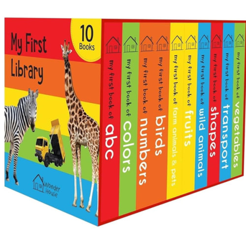 My First Library: Boxset of 10 Board Books for Kids