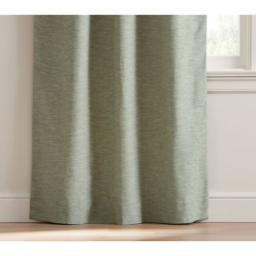 Evelyn Linen Kids Blackout Curtain | Pottery Barn Kids