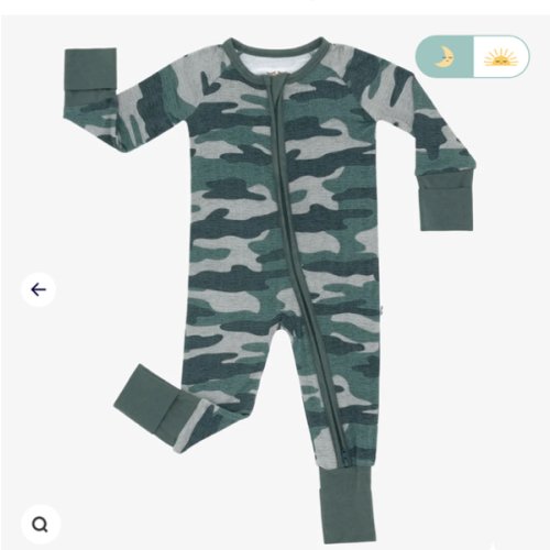 Vintage Camo Zippy - Little Sleepies