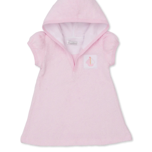Saturday Regatta Pink Terry Cover Up 6-9mos