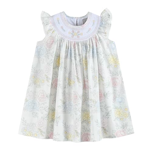 Lil cactus Baby and Girls Smocked Bishop Dress