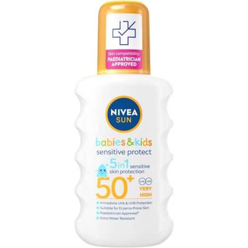 Nivea Kids Protect And Sensitive Sun Spray With Spf 50+ Very High - 200 Ml