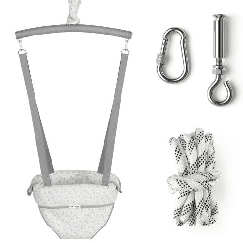 Slevoo Baby Jumper D-06, Infant Exerciser with a Ceiling Hook for 6-12 Months, Infant Exerciser with Adjustable Chain