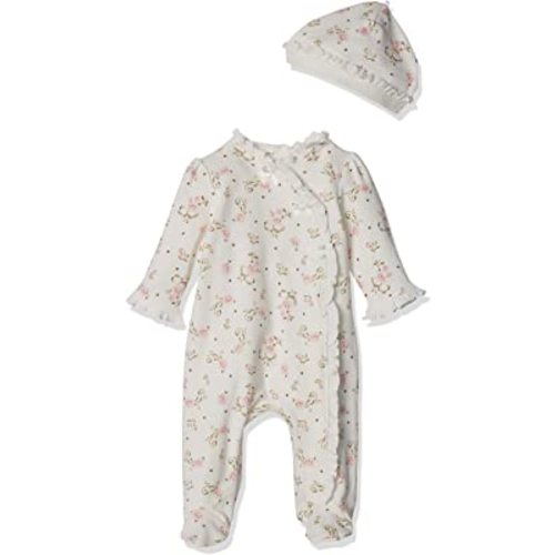 Little Me baby-girls Footie and Hat