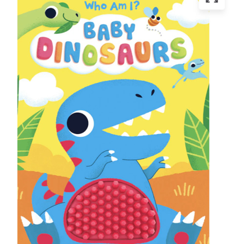 Baby Dinosaur Silicone Touch and Feel Sensory Board Book