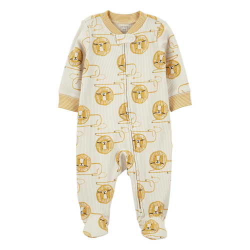 Baby Lion 2-Way Zip Cotton Blend Sleep & Play Pajamas - Carter's | Carter's