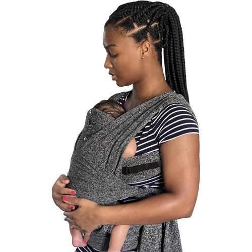 Boppy ComfyFit Adjust Baby Carrier – 8-35lbs, Heathered Gray – Hybrid Baby Carrier Newborn to Toddler with Adjustable Straps & Comfort of A Baby Wrap