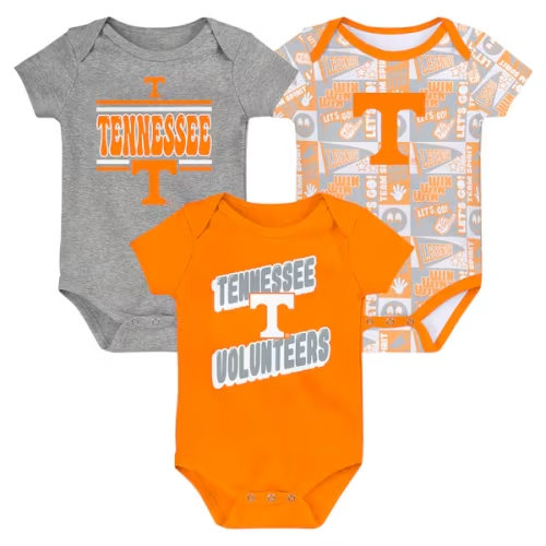 Newborn Tennessee Orange Tennessee Volunteers Sunday Comics 3-Pack Bodysuit Set