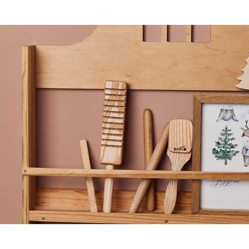 Montessori Musical Instrument Set - 3 Piece Wooden Music Kit - Baby Rhythm Toys 8M+