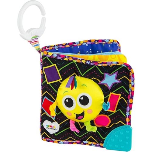 Lamaze Fun with Shapes Soft Baby Book - High Contrast Baby Book with Crinkly Cloth Pages - Sensory Books for Babies Ages 6 Months and Up
