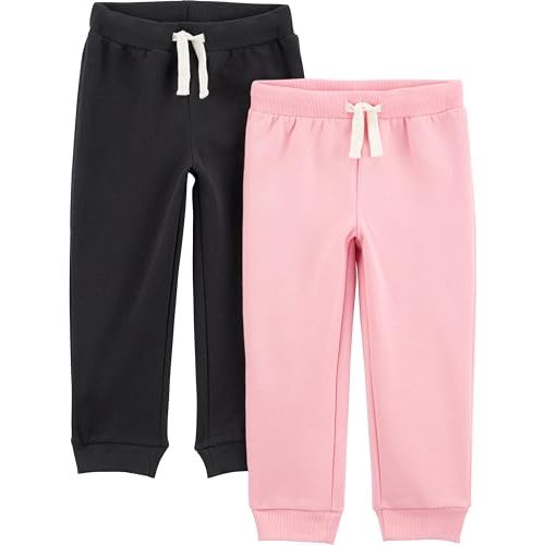 Simple Joys by Carter's Girls' 2-Pack Fleece Joggers