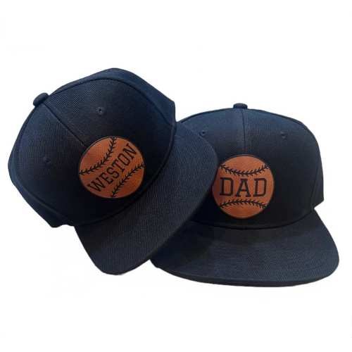 Baseball Custom Name Hats/Toddler Child Baby Kids Infant Adult Cap/Flat Bill/Personalized Name/Matching/Daddy & Me/Christmas Gift/MLB
