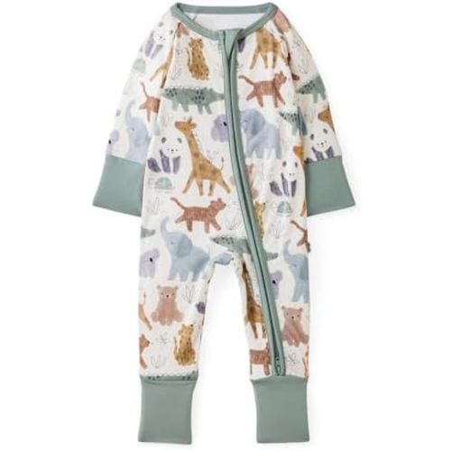 Little Sleepies Newborn Pajamas, Viscose from Bamboo Baby Pajamas, Boys & Girls Preemie & Newborn Sleepers, 2-Way Zipper PJs