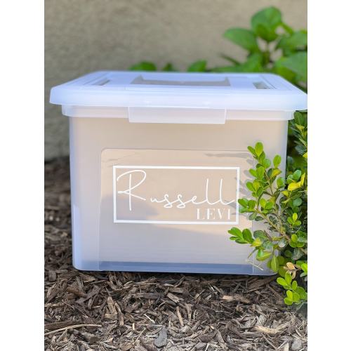 FULLY ASSEMBLED- Kids File Box , Milestone Tote , Memory Box , Organization School Box , baby file box , milestone box , keepsake box , kit