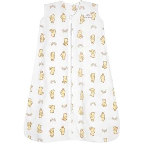 HALO Disney Baby Sleepsack, Micro-Fleece Wearable Blanket, Swaddle Transition Sleeping Bag, TOG 3.0, Sunshine Winnie, Large, 12-18 Months