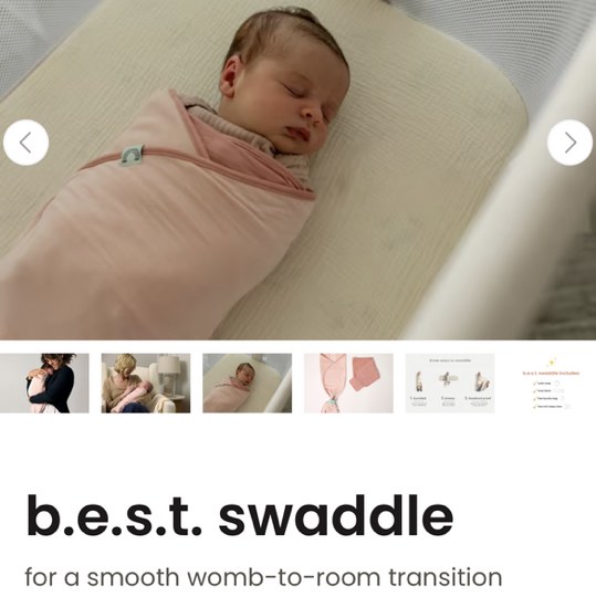 b.e.s.t. swaddle - Ballerina Pink