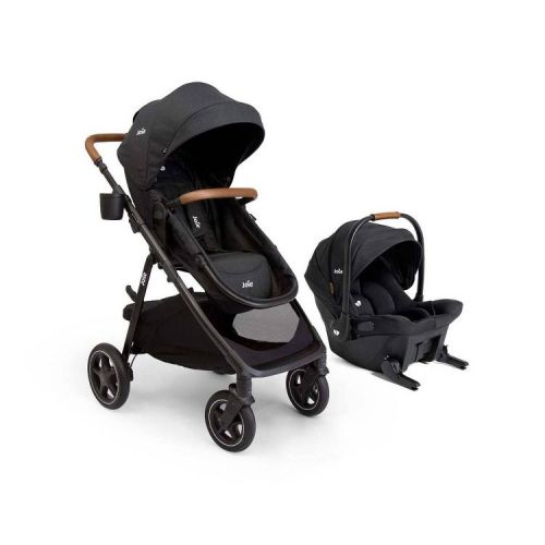 Joie Ginger LX and Mint Latch Travel System - Shale Dark
