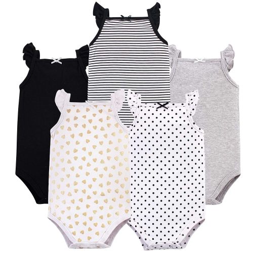 Hudson Baby Unisex Baby Cotton Sleeveless Bodysuits