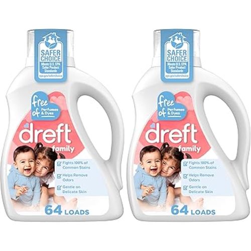 Dreft Liquid Laundry Baby Detergent Unscented 92 fl oz 64 loads (Pack of 2)