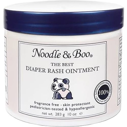 Noodle & Boo The Best Diaper Rash Ointment, Multi Purpose Baby Skin Care Zinc Oxide Ointment For Diaper Rash Prevention, Treatment & Relief, Fragrance Free