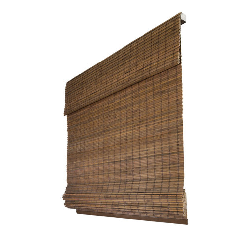 Red Barrel Studio® Blackout Brown Roman Shade & Reviews | Wayfair