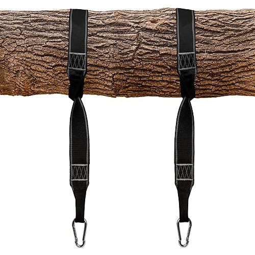 Squirrel Products Two Nylon Tree Swing Hanger Straps - 5ft Each
