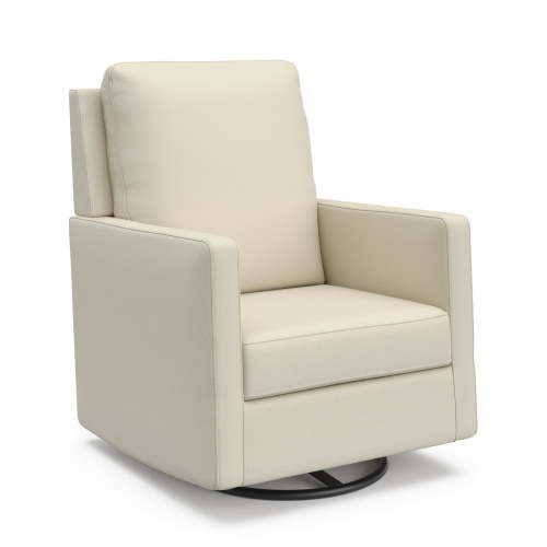 Storkcraft Calabasas Infant Nursery Upholstered Swivel Glider, Pearl