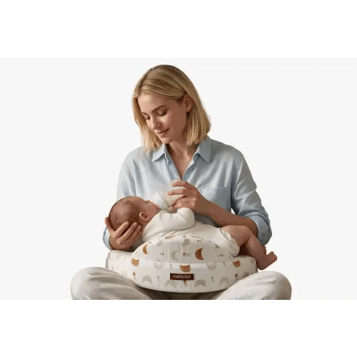 Ergonomic Nursing Pillow for Breastfeeding, Memory Foam Support - Momcozy