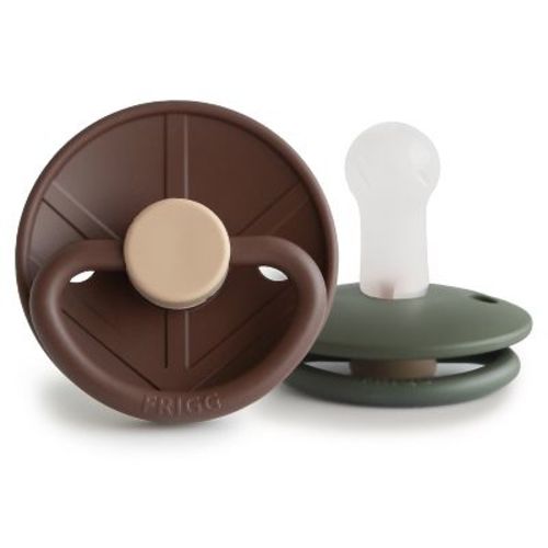 Frigg Little Viking Silicone 2-pack Cocoa/olive 6-18 Months