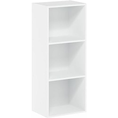 Furinno Luder Bookcase / Book / Storage , 3-Tier, White