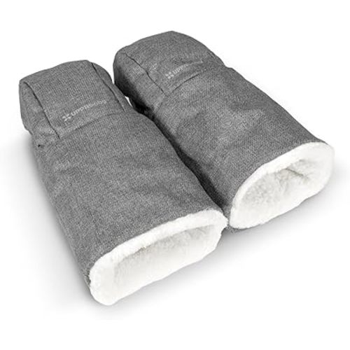 UPPAbaby CozyHandmuff/Easily Attaches to Stroller Handlebars/Ultra-Plush, Weather-Proof Hand Protection/Jordan/Greyson (Charcoal Mélange)