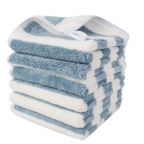 SINLAND Microfiber Cloths Fast Drying Washcloth 12inch x 12inch