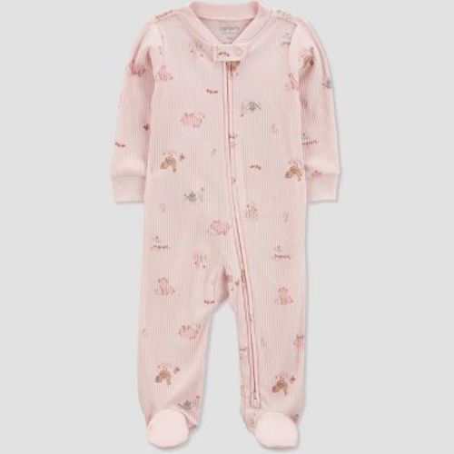 Carter's Just One You®️ Baby Girls' Drop Needle Farm Sleep N' Play - Pink 9m