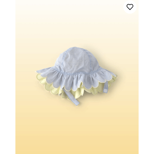 Baby Girl Disney© Winnie the Pooh Scalloped Sun Hat - Blue