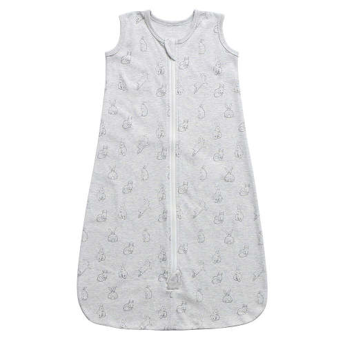 100% Organic Cotton 0.5tog Sleep Sack - Grey Rabbits – Owlivia