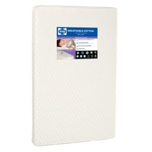 Sealy Mini Cotton Crib Mattress - 38"x24"