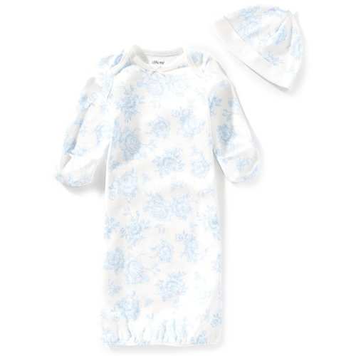 Little Me Baby Girls Long Sleeve Rose-Printed Gown