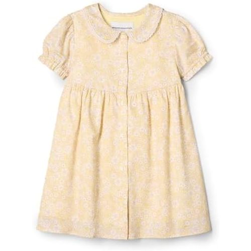 Amazon Essentials x Sofia Grainge Toddlers and Baby Girls' Cotton Sateen Dress with Collar