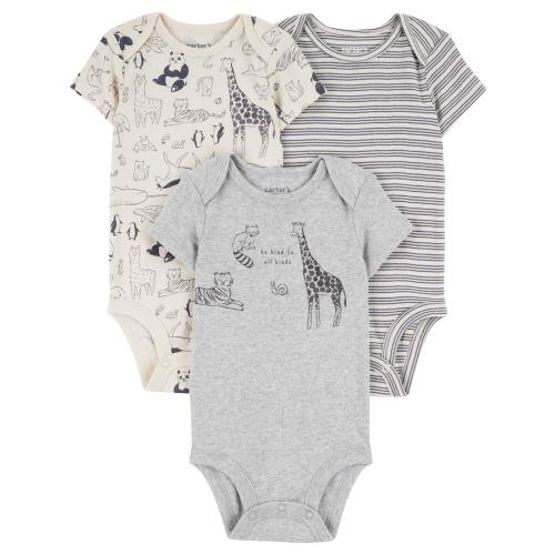 Carter's Child of Mine Baby Boy Bodysuit, 3-Pack, Sizes Preemie-18 Months