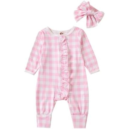 Cute Floral Floral Print Long Sleeve Infant Newborn Baby Girl Clothes Baby Girl Jumpsuit