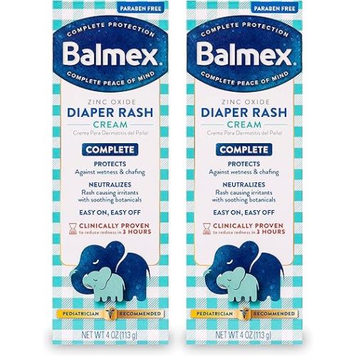 Balmex Diaper Rash Cream 4 Oz. 2 Pack