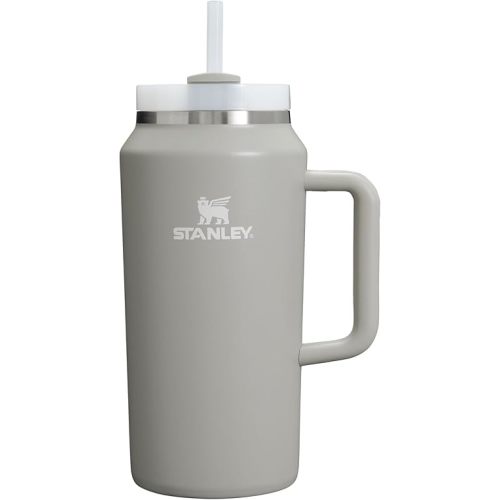 STANLEY Quencher H2.0 Tumbler with Handle & Straw 64 oz | Flowstate 3-Position Lid | Large Capacity for Travel & Sports | Insulated Stainless Steel Cup | BPA-Free | Ash
