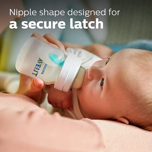 Philips AVENT Anti-Colic Baby Bottle with AirFree Vent, 4oz, 1pk, Clear, SCY701/91
