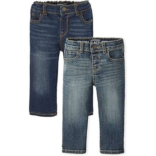 The Children's Place Baby Boys' and Toddler Multipack Basic Stretch Straight Leg Jeans